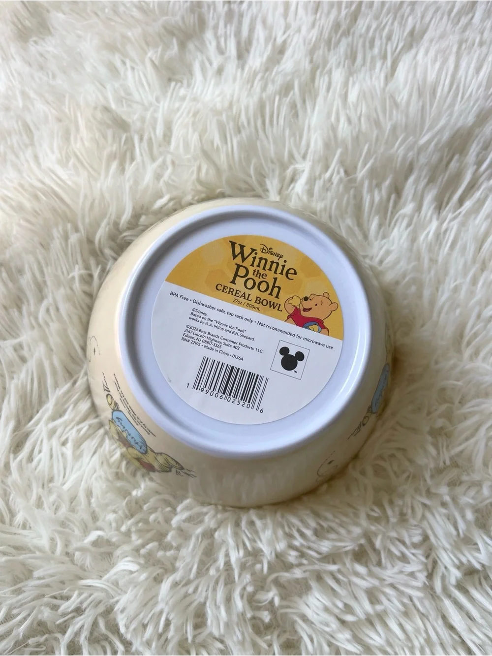 NWT Winnie the Pooh Plastic Bowl